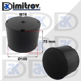 Антивибрационен тампон М16 х Ø 100 х 75 mm